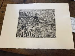 Radierung signiert/nummeriert