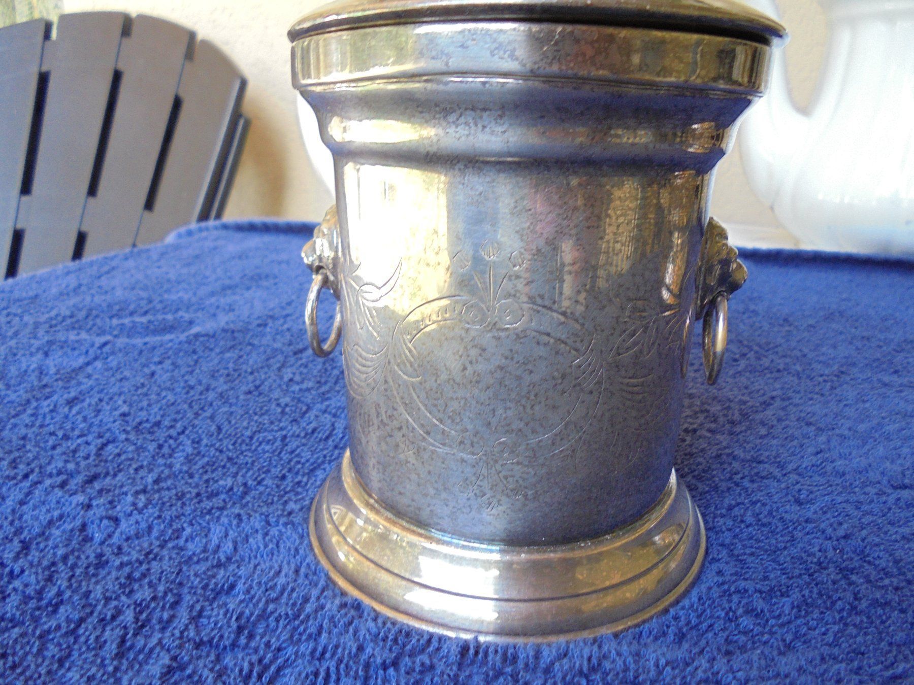 Zuccheriere: Alte versilberte Dose, ca. 1950 – Usato da Camorino venduto da Hunpete 3