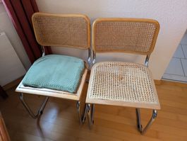 2 chairs style cesca / Marcel Breuer 