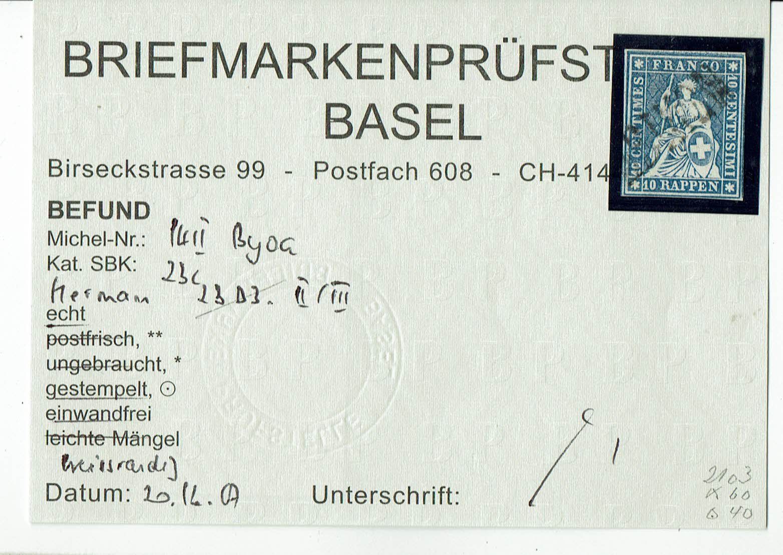 Alle Briefmarken: STRUBEL <526> 22C/B2 PAAR+23Cd/B3.IV BEFUNDE – Gebraucht aus Rüschlikon von Sualk1 2