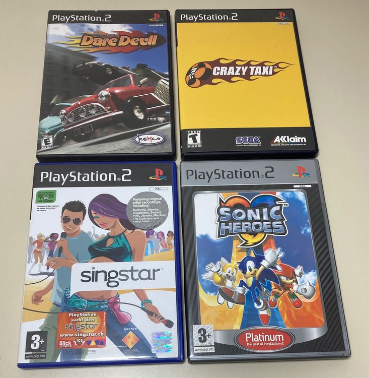 LOT PACK 40 Jeux Vidéo Sony Playstation PS2 + PS3 + PSP - COMPLET / S.N