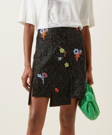 Ganni Beaded Minirock