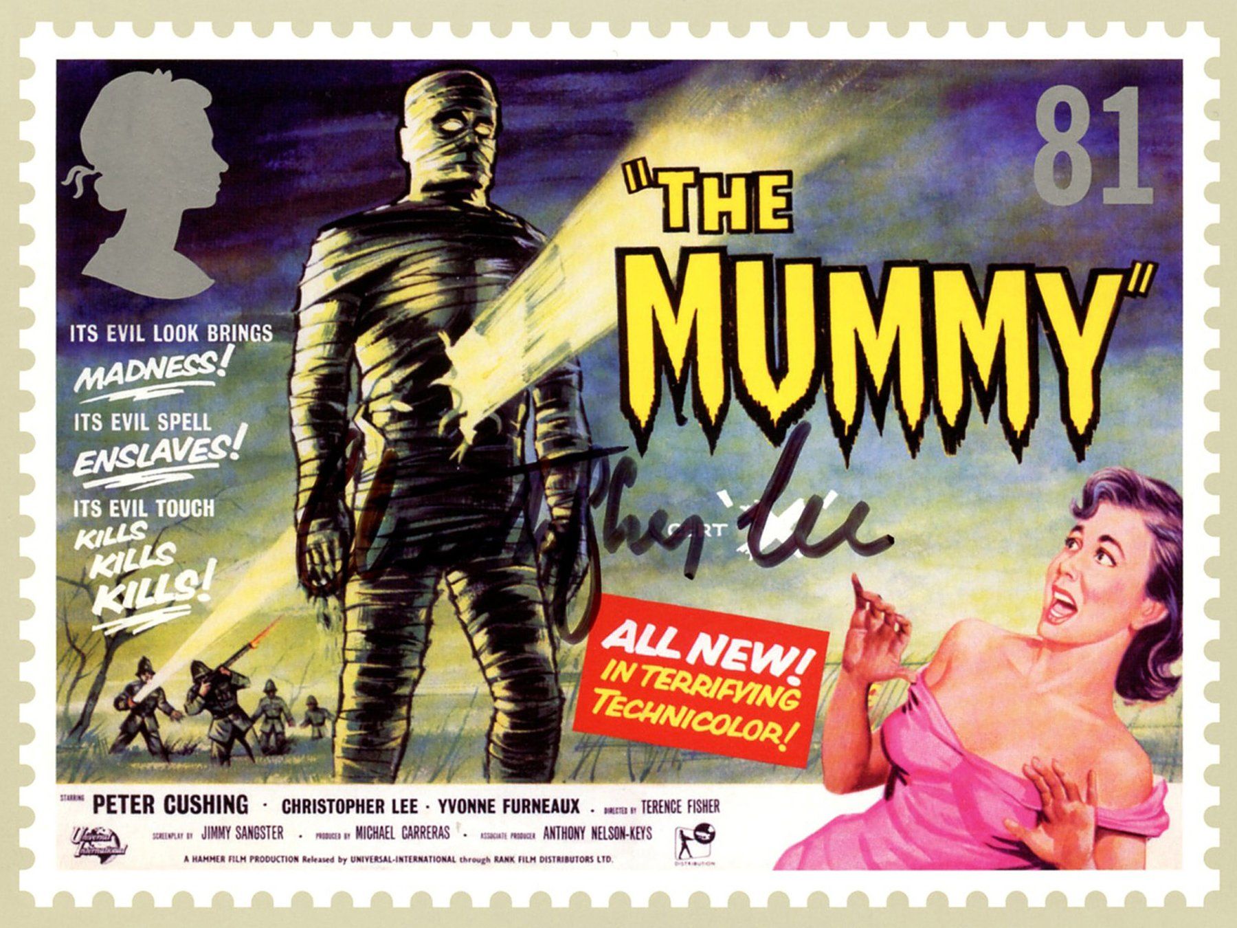 Autografi: CHRISTOPHER LEE Original Autogramm The Mummy Dracula – Usato da Blauen venduto da wosonst