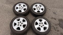 🛞 Opel Stahlfelgen 16 Zoll mit Sommerreifen – 205/55 R16
