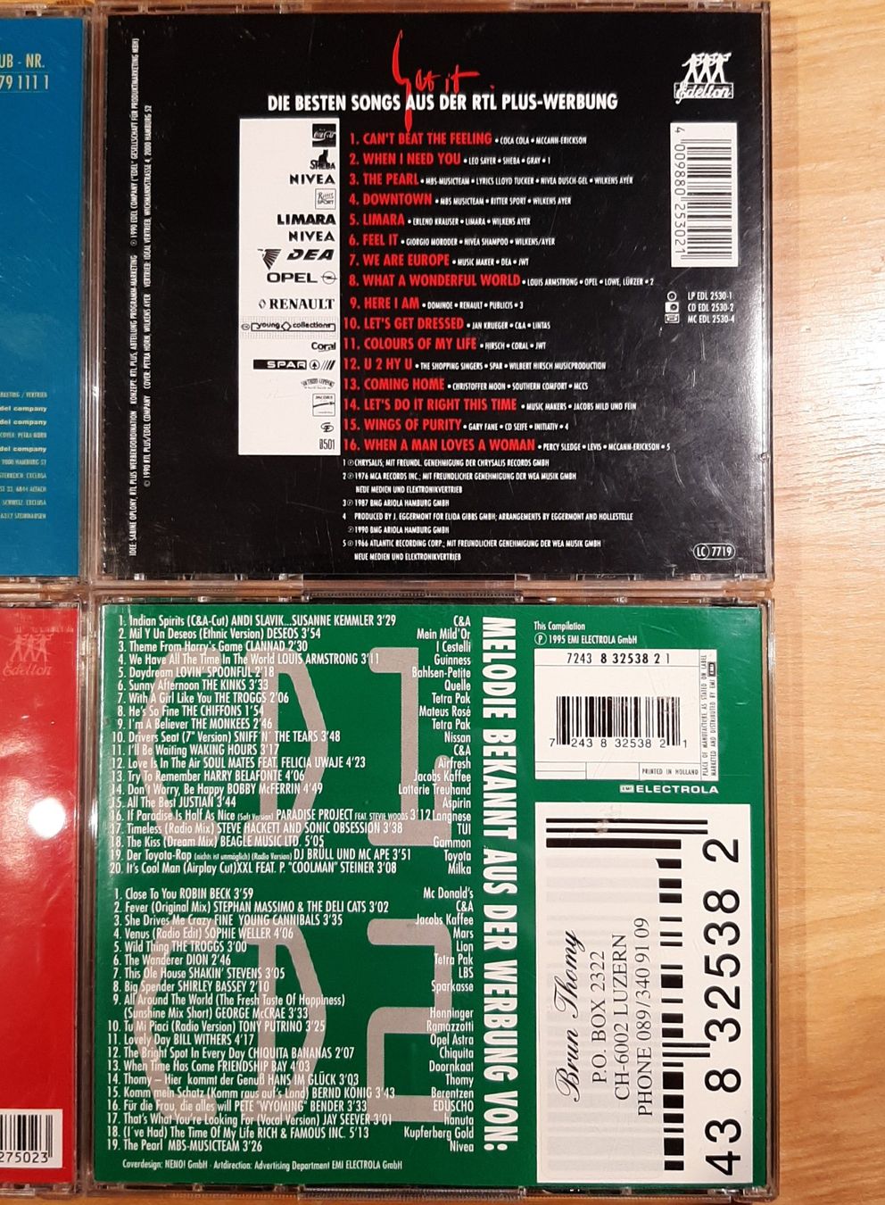 CD: Get It 1 + 5 + 6, Superhits Werbung, 4x Compilation Sampler – Usato da Amriswil venduto da Celini3 3