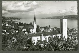 AK sw Horgen ZH Zürichsee ≈ 1950