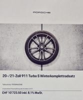 Original Porsche 911(992) Turbo S Winterkompletträder 20/21"