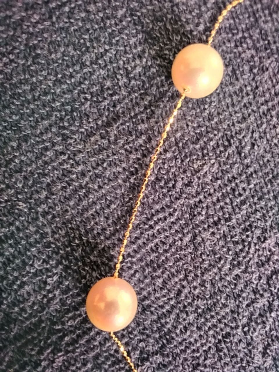 Catenine: Perlenkette, echte Perlen mit 18k Gelbgold – Usato da Horgen venduto da mar_8rbw 5
