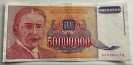 Jugoslawien 50‘000‘000 Dinara
