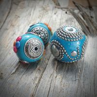 Kashmir Indonesische Perlen, Sortiment 30,  ca. 23/19mm