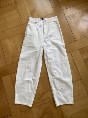 Future Classics Damen barrel cut Jeans weiss Grösse S neu