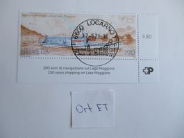 Voll Ort Ersttagsstempel Lago Maggiore Locarno unten rechts