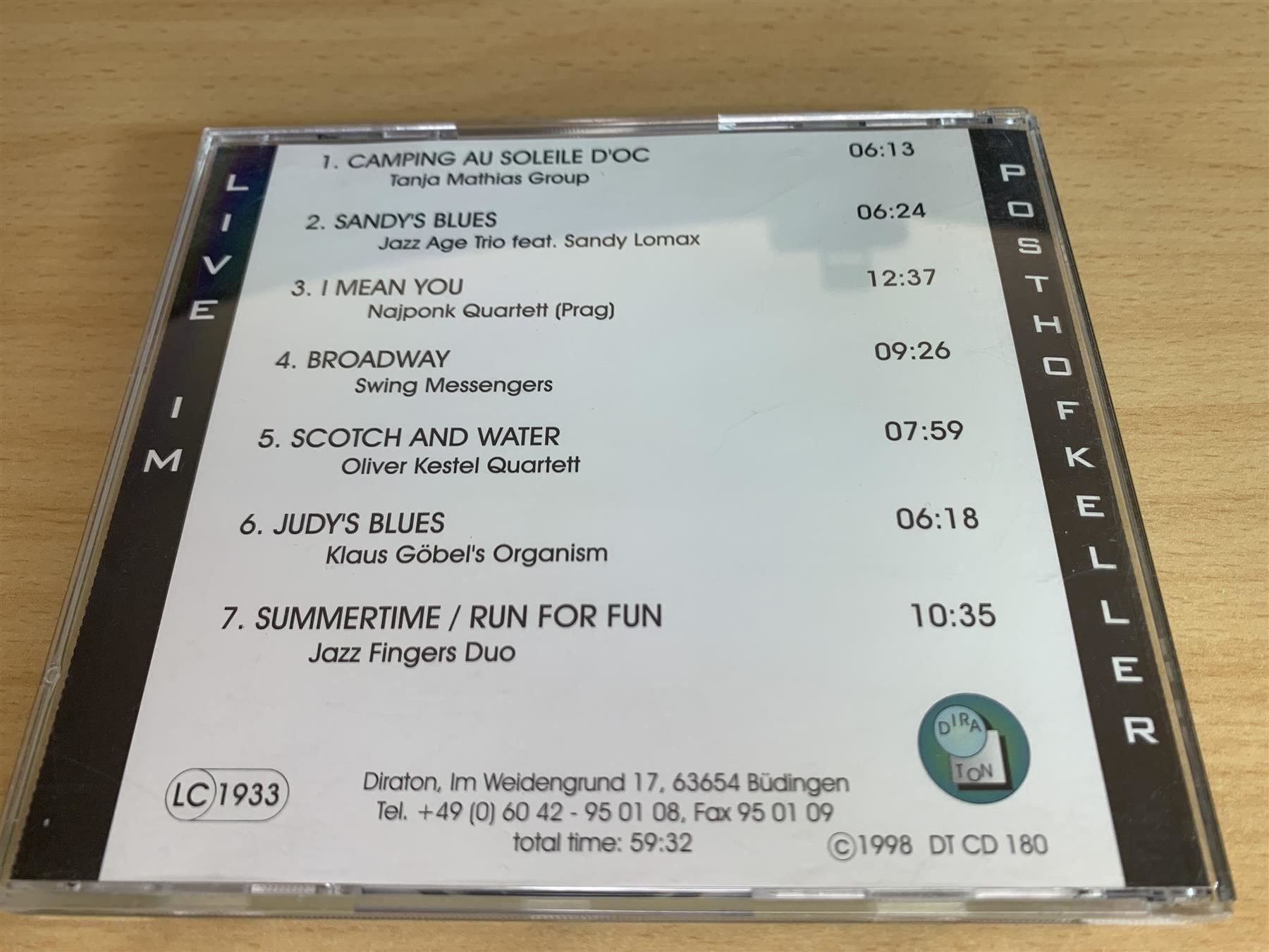 CD: Live im Posthofkeller – Usato da Rikon im Tösstal venduto da Alpenmutz 1