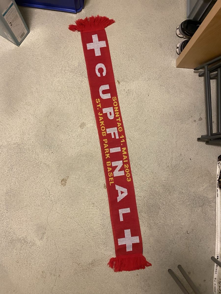 FC Basel Foulard & Sciarpe: FC Basel Cupfinal Schal Saison 2003 - Sammlerstück! – Usato da Ins venduto da Rof9 1