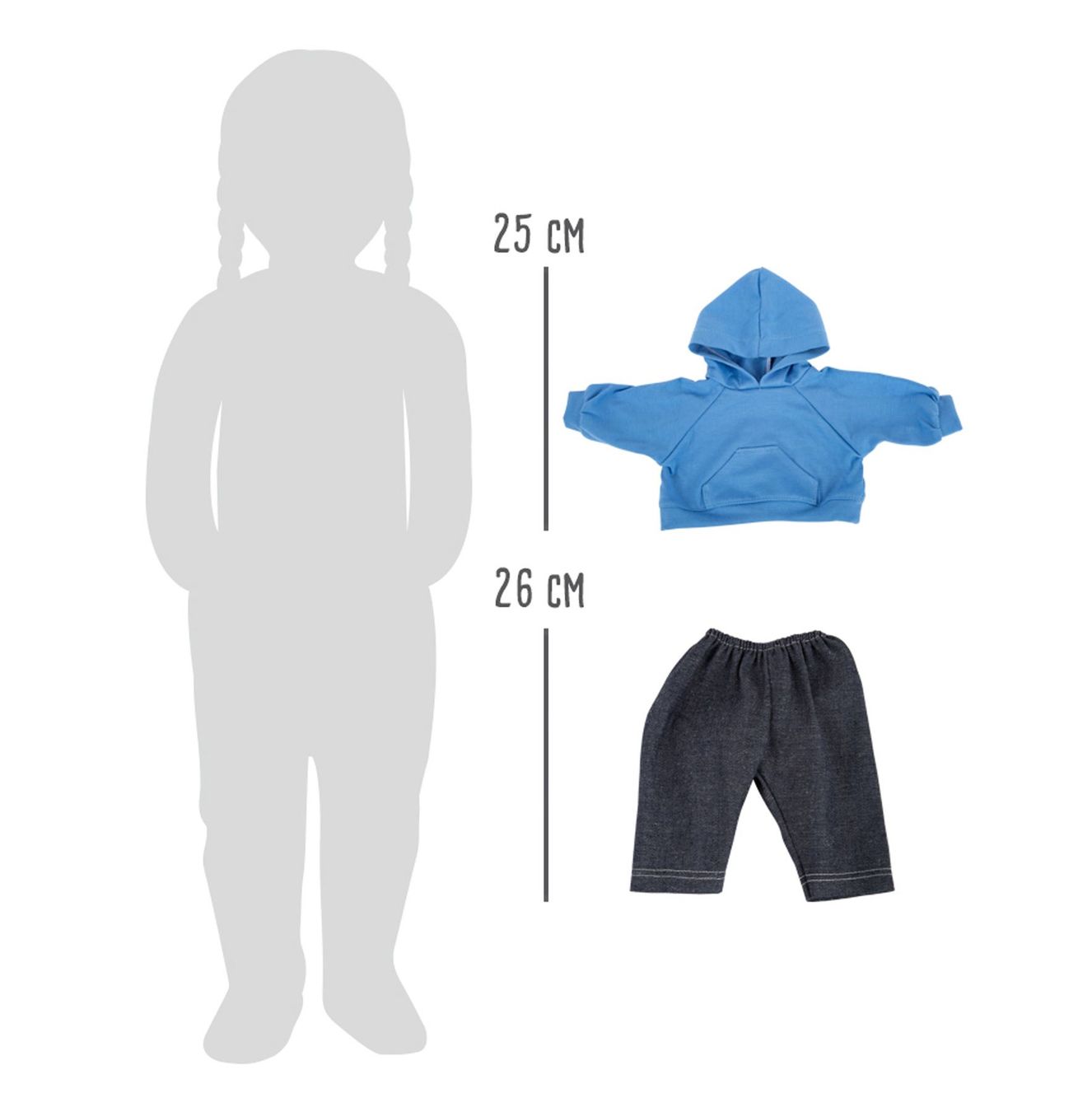 Spielzeuge: Puppenkleidung Kapuzenpullover und Hose – Neu und originalverpackt aus Wettingen von Swala 5