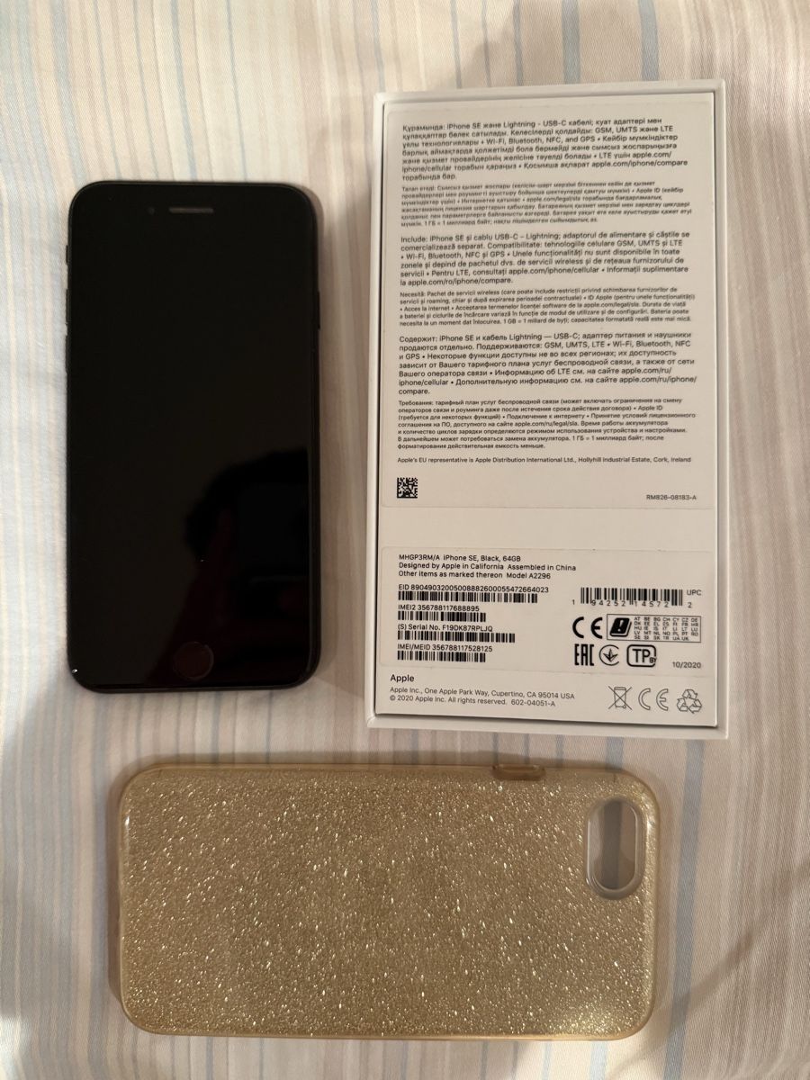 Apple Telefoni cellulari / Smartphones: iPhone SE 3rd Gen 64GB Black with box and case – Usato da Galgenen venduto da Nicki40 3