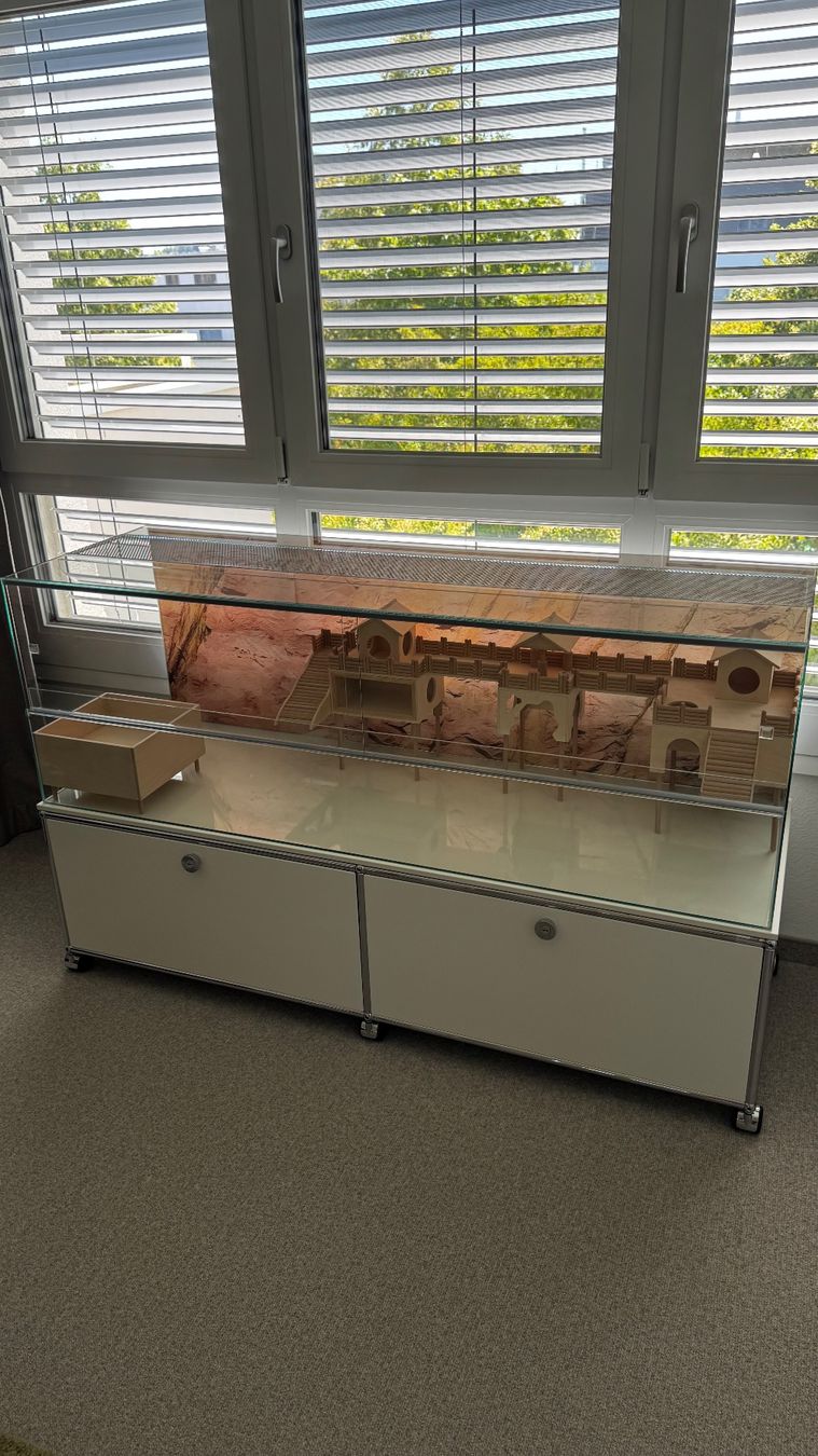 Käfige, Transport & Sicherheit: Hamstervilla Glas – Gebraucht aus Niederhasli von Palmier83400