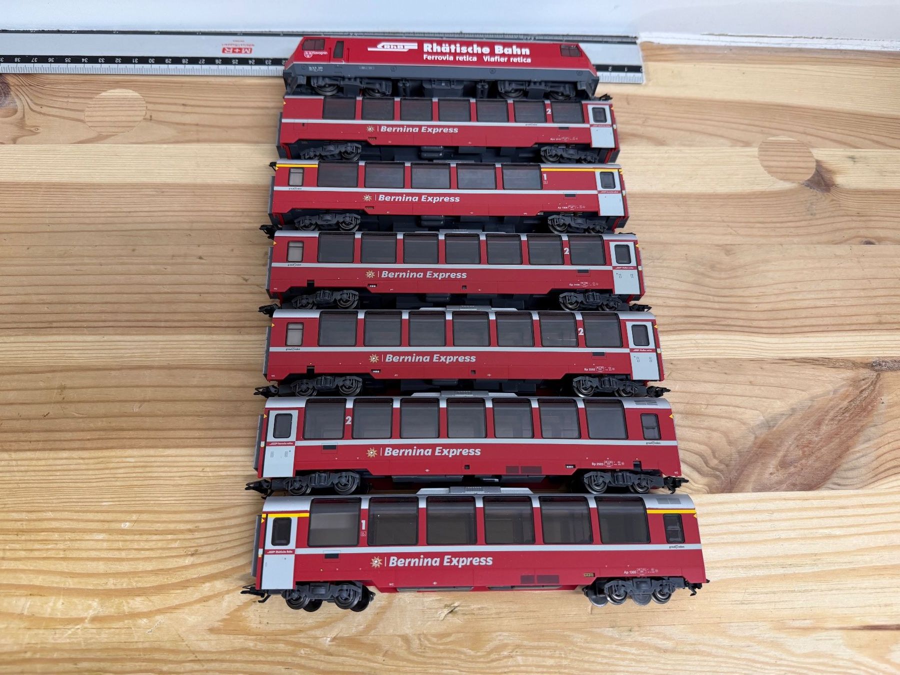 Bemo Modellini di ferrovie: Bemo KomplettZug Digital Bernina Express – Usato da Büsserach venduto da ModellbahnDepot 3