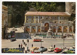 SALZBURG Siegmunds-Platz - Auto, VW-Käfer, VW-Bus