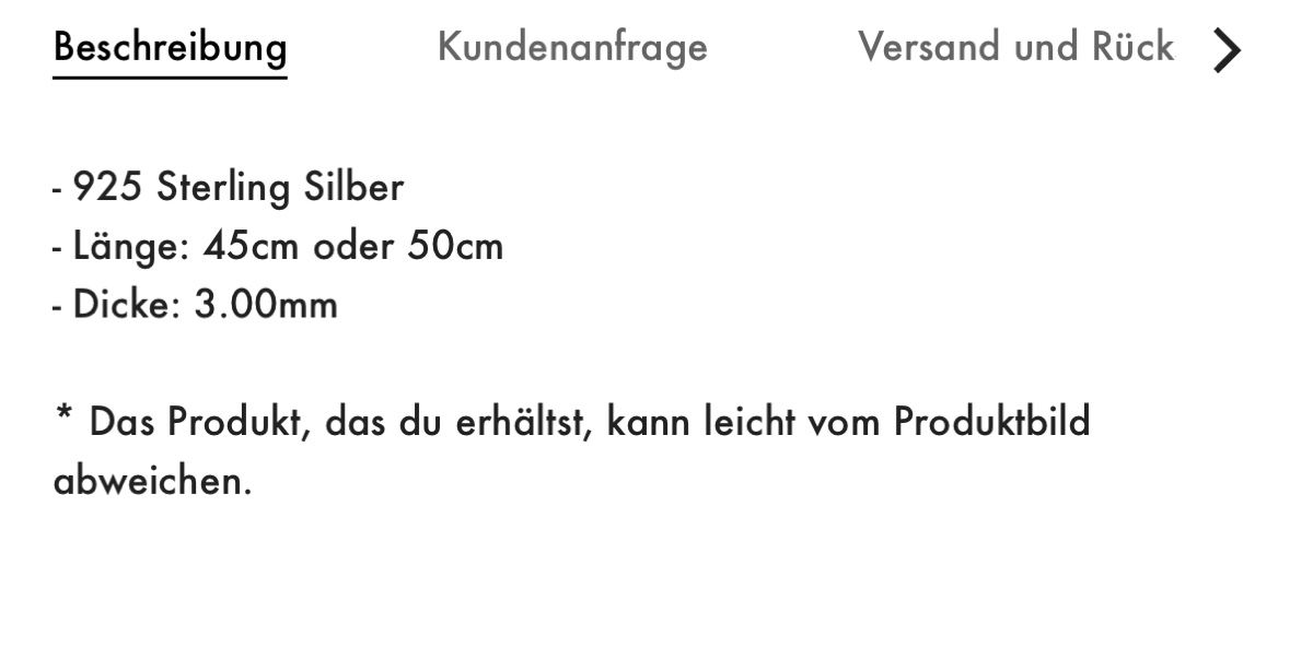 Catenine: Snake Halskette 925 Silber 3mm neu – Nuovo (secondo la descrizione) da Gümligen venduto da kleiderschrankbe6 5