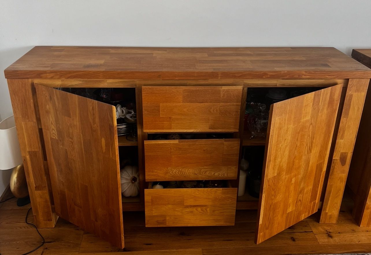 Cassettiere: Sideboard 2 Türen 3 Schubladen EICHE – Usato da Hünenberg venduto da SAFS 1
