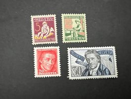 Pro Juventute 1927  Nr. 41-44  Falz  * (4613)