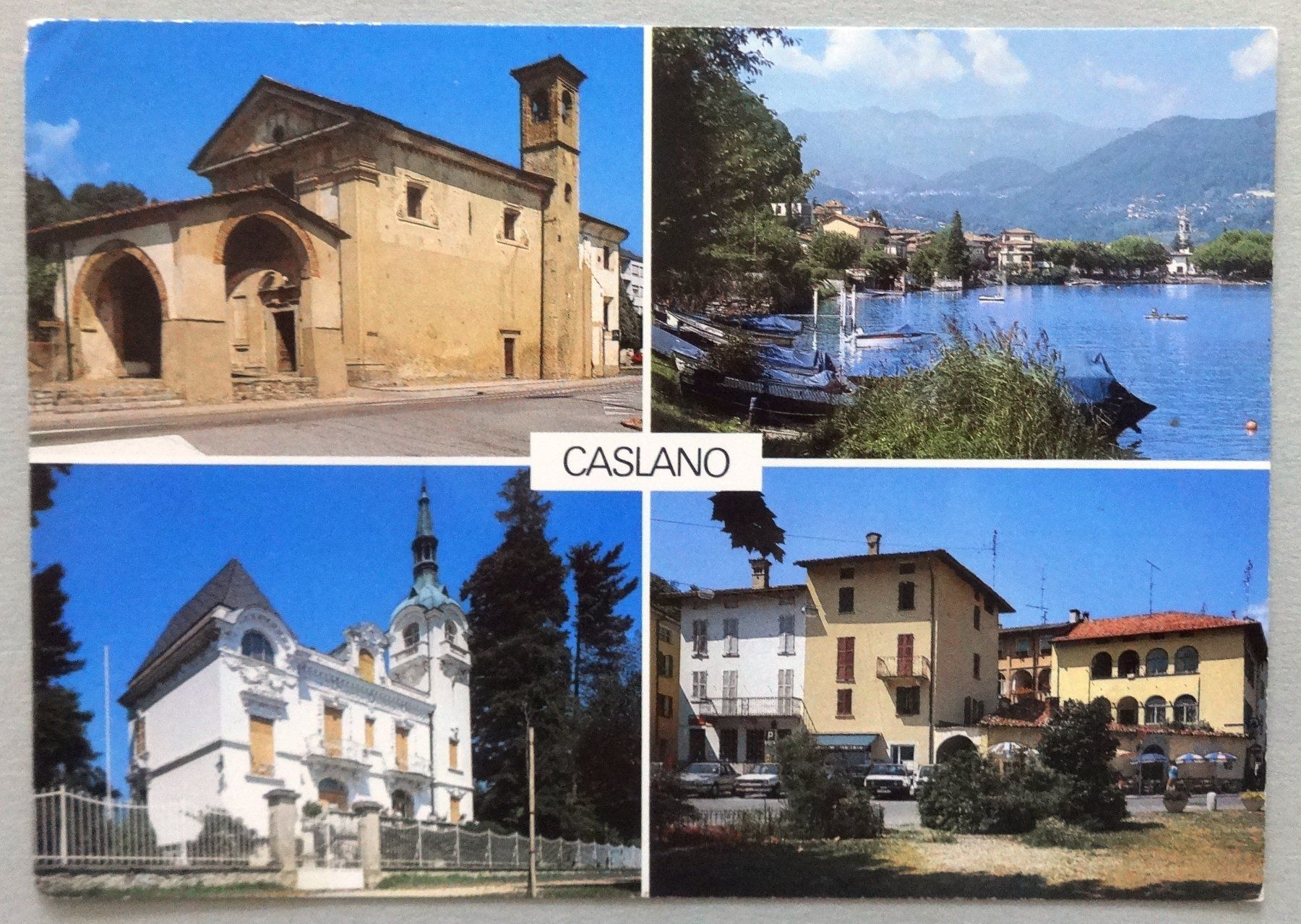 Ansichtskarten: Caslano - Lago di Lugano – Gebraucht aus Fétigny von Billy2miny
