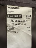 IKEA MAJGULL Vorhänge dunkelgrau, 145x300 cm (2 Stück)