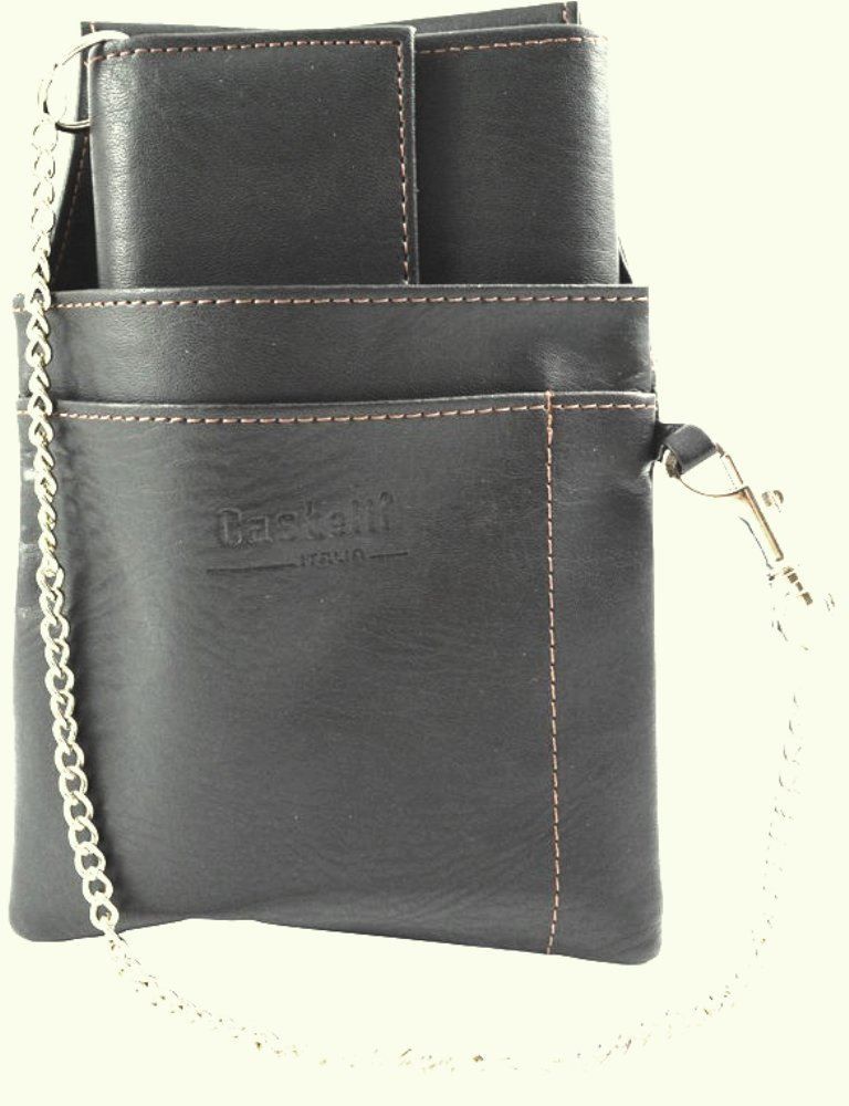 Brieftaschen: Kellnergeldbörse mit  Gürtel-Holster + Sicherungs-Kette – Neu und originalverpackt aus St. Gallen von schnaeppchen-preise 1