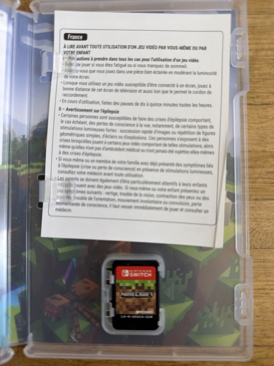 Nintendo Spiele: Jeu Nintendo Switch Minecraft - Jeu complet - Bon état – Gebraucht aus Troinex von cashgva 2