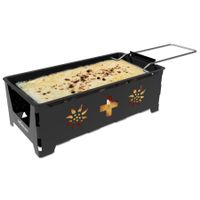 Portabler Kerzen-Raclette Grill mit Transporttasche, neu OVP