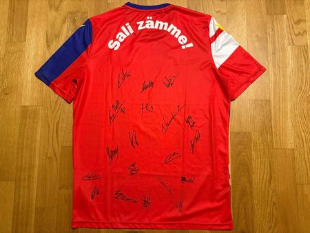 ORIGINAL FC BASEL TRIKOT SIGNIERT 2023/24 FCB L