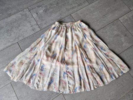 NEU Sommerrock lang - 100% Seide Gr. 158
