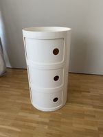 Kartell Beistelltisch Nachahmung, weiss 3 Schubladen