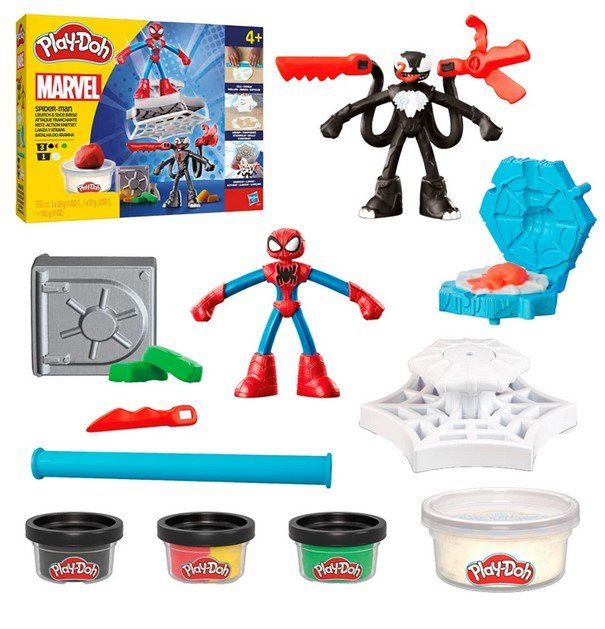 Play-Doh Giocattoli: Play-Doh Spiderman Netz-Action Knetset – Nuovo e nell'imballaggio originale da Oensingen venduto da Liquidations-Shop 1