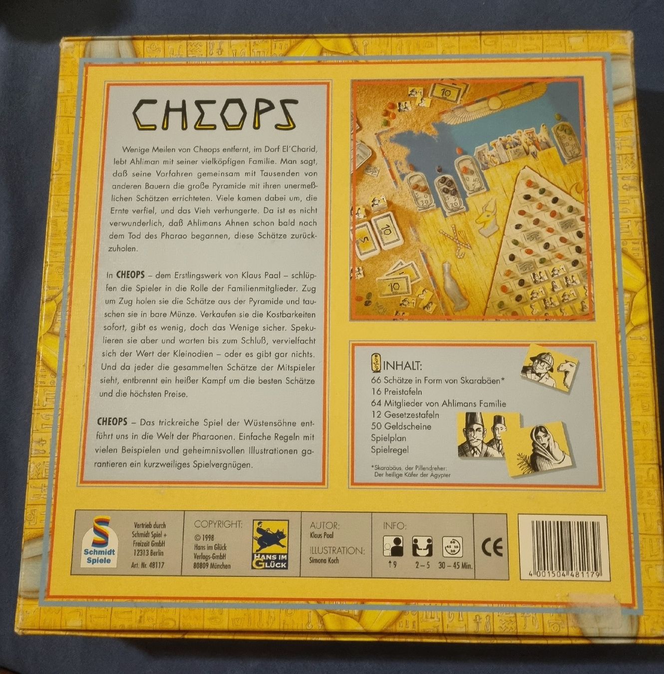 Giochi: Jeu de société Cheops  – Usato da Fribourg venduto da jarmilka 1