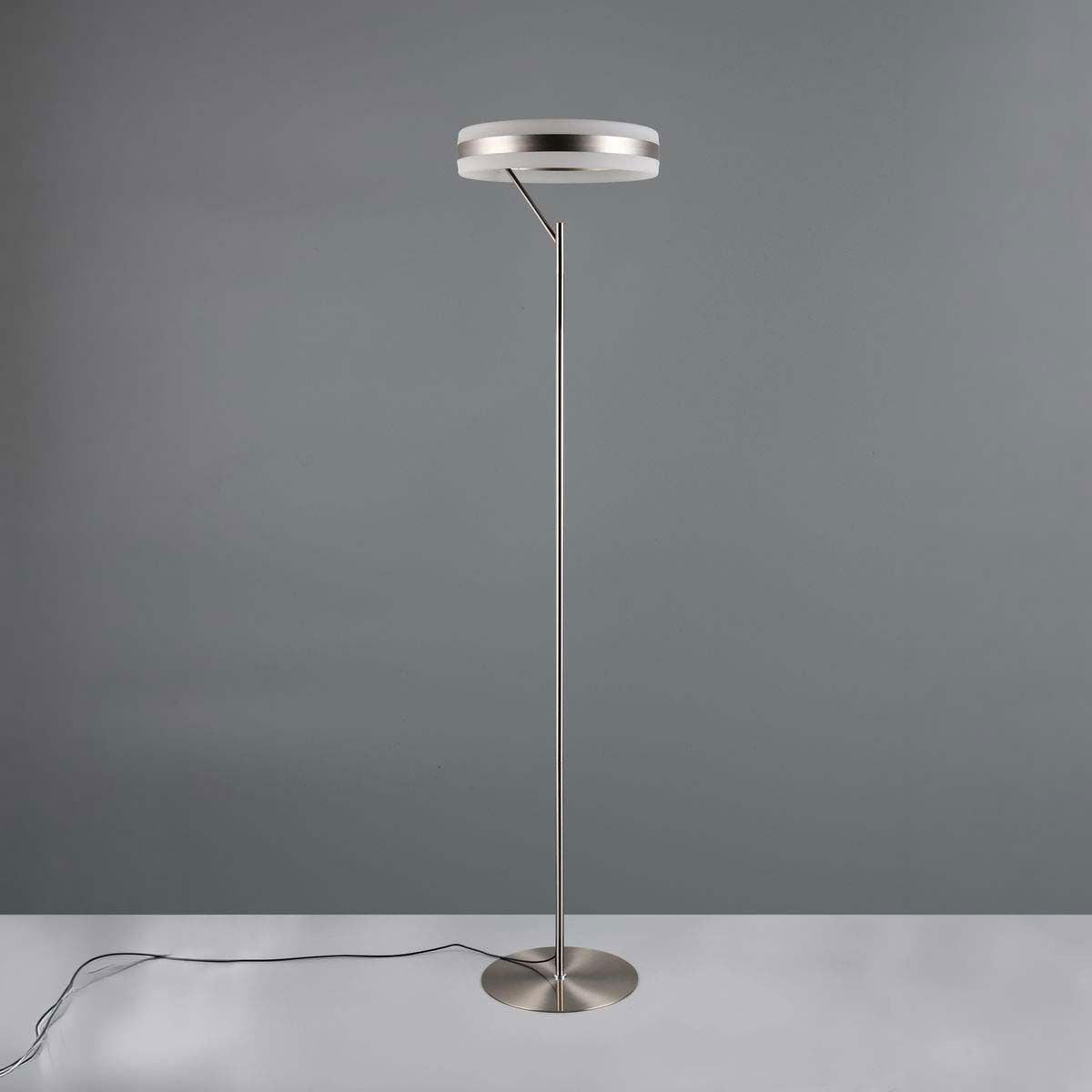 Lampade: LED Stehleuchte, Nickel, Dimmbar,40 cm – Nuovo (secondo la descrizione) da Kreuzlingen venduto da Smart-Light 3