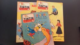 3x TINTIN Magazin Nr. 19, 23 und 31 von 1956