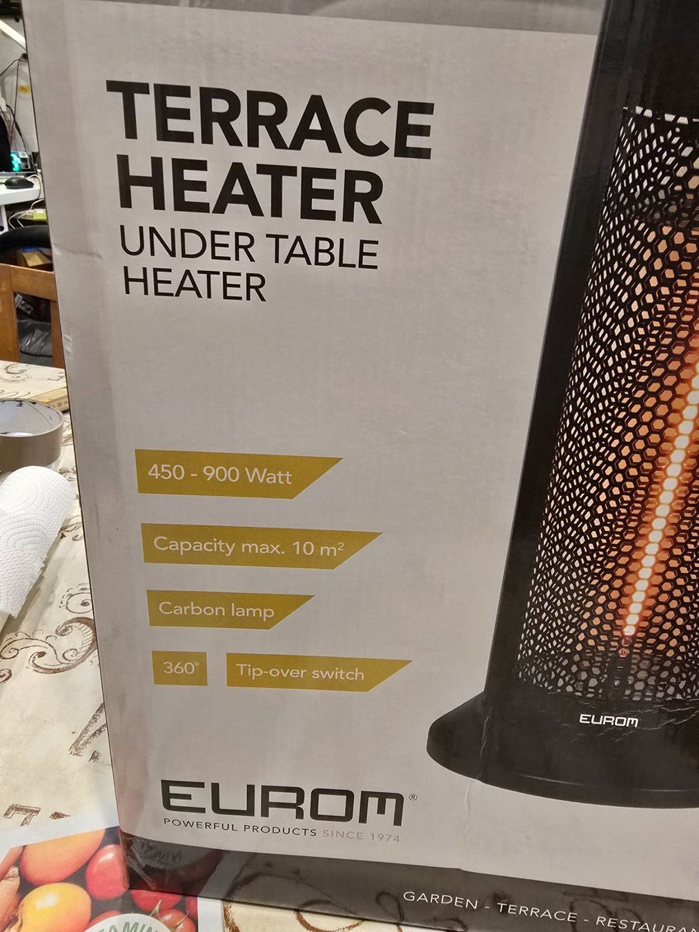 Radiatori: 900W / Terrassenheizer / 55,5cm hoch / Normalpreis 65.- – Nuovo (secondo la descrizione) da Mauren TG venduto da Defrancesco 2