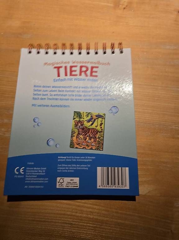 Libri: WASSERMALBUCH TIERE NEU. – Nuovo e nell'imballaggio originale da Steinerberg venduto da steinerberg01 1