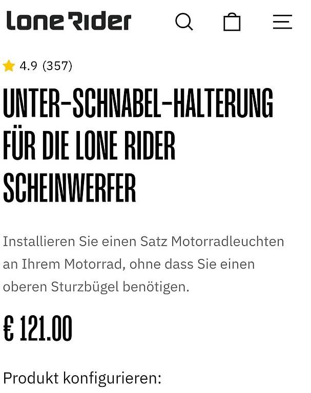 Fari: Zusatzscheinwerfer-Halterung – Usato da Herrenschwanden venduto da Pusher6 3