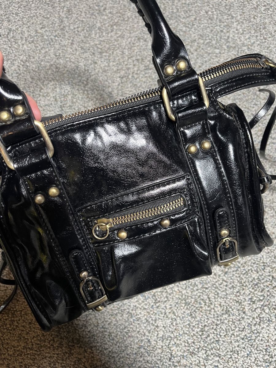 Borse da donna: Schwarze Lack Handtasche mit Fransen – Nuovo (secondo la descrizione) da Sulgen venduto da jac_hp2g 4