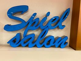 Leuchtschrift Spielsalon