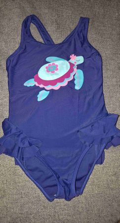 Mädchen Badeanzug Grösse 128 mit Schildkröte!
