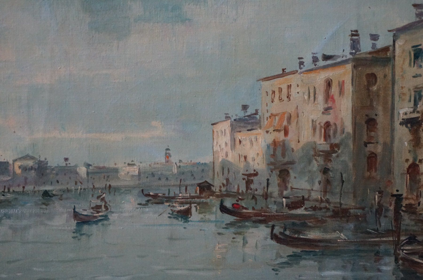 Dipinti: Venedig Ansicht Ölgemälde signiert "RIVA" – Usato da Spreitenbach venduto da Salesmanship 3