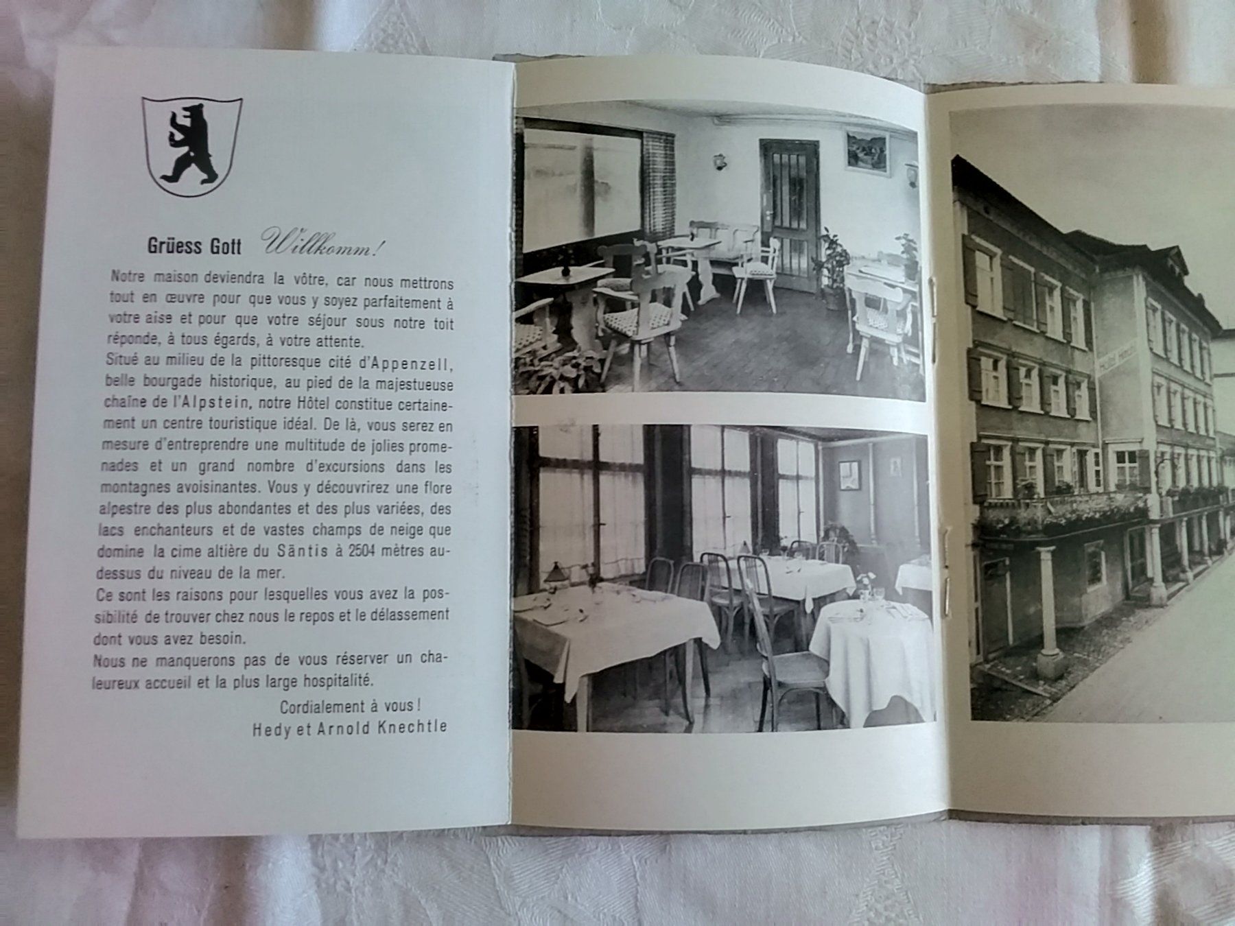 Dokumente: Prospekt Hotel Hecht Appenzell – Gebraucht aus Appenzell von lama19 3