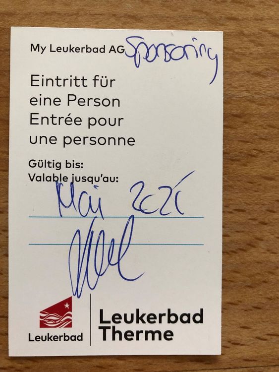 1 Tageseintritt Leukerbad Therme gültig bis Mai 2025 (Neu und ...