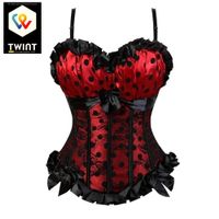 🔶 NEU Gothic Korsett rot S M L XL