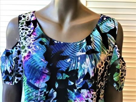 effektvolles, luftiges Midi-Sommerkleid Gr.40 neuwertig!