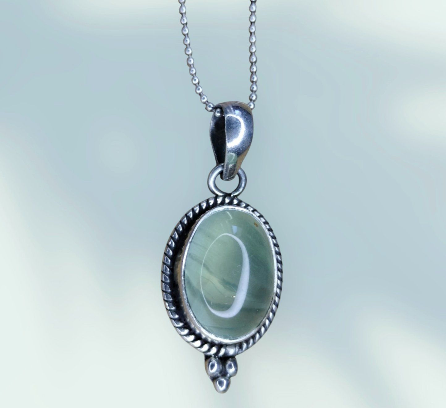 Catenine: Prehnit Halskette 925 Silber – Nuovo (secondo la descrizione) da Schwyz venduto da els_7cys 2